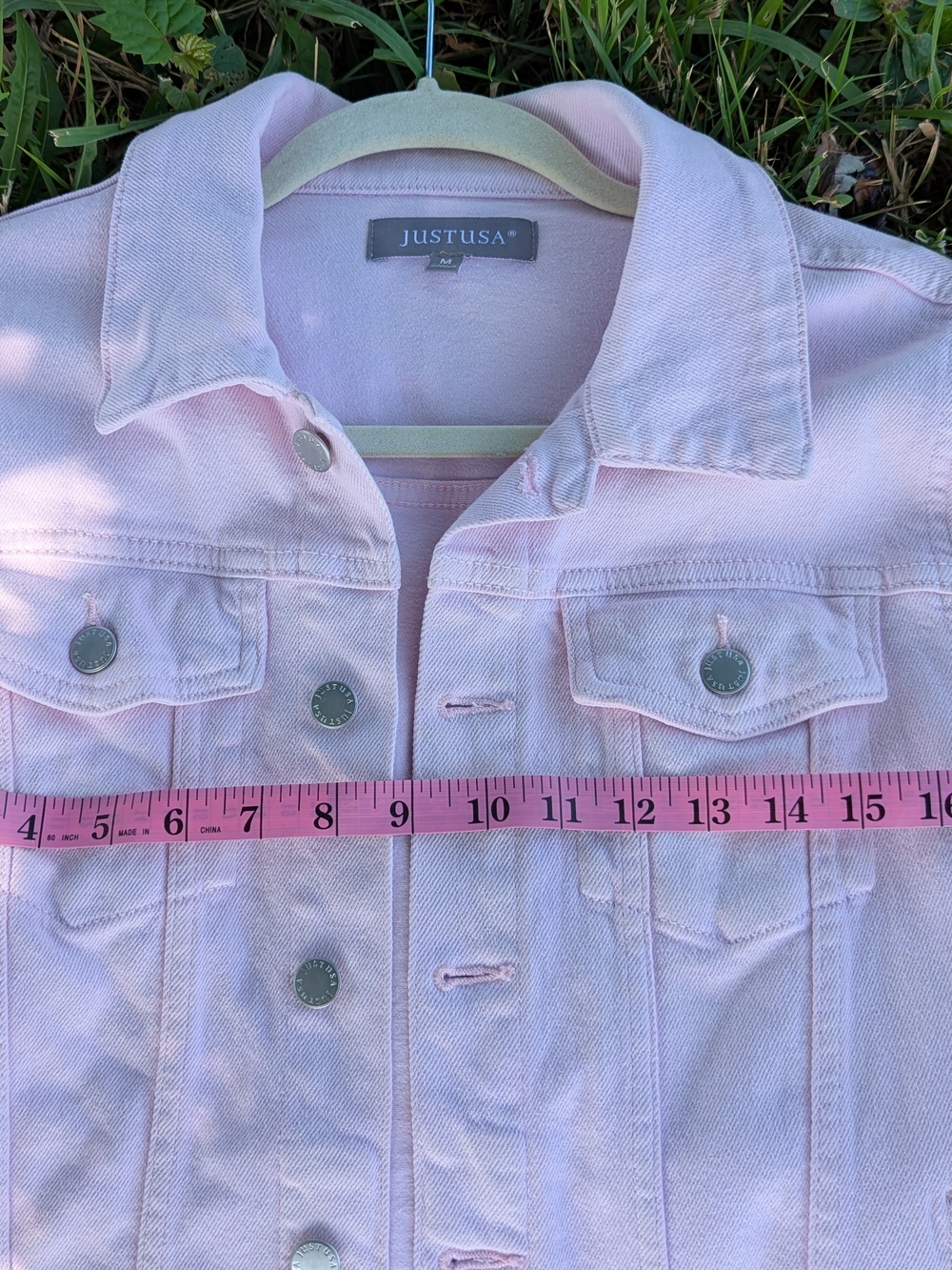 Just USA Light Lavender Denim Jacket - Women's Classic Trucker - Picture 5 of 5
